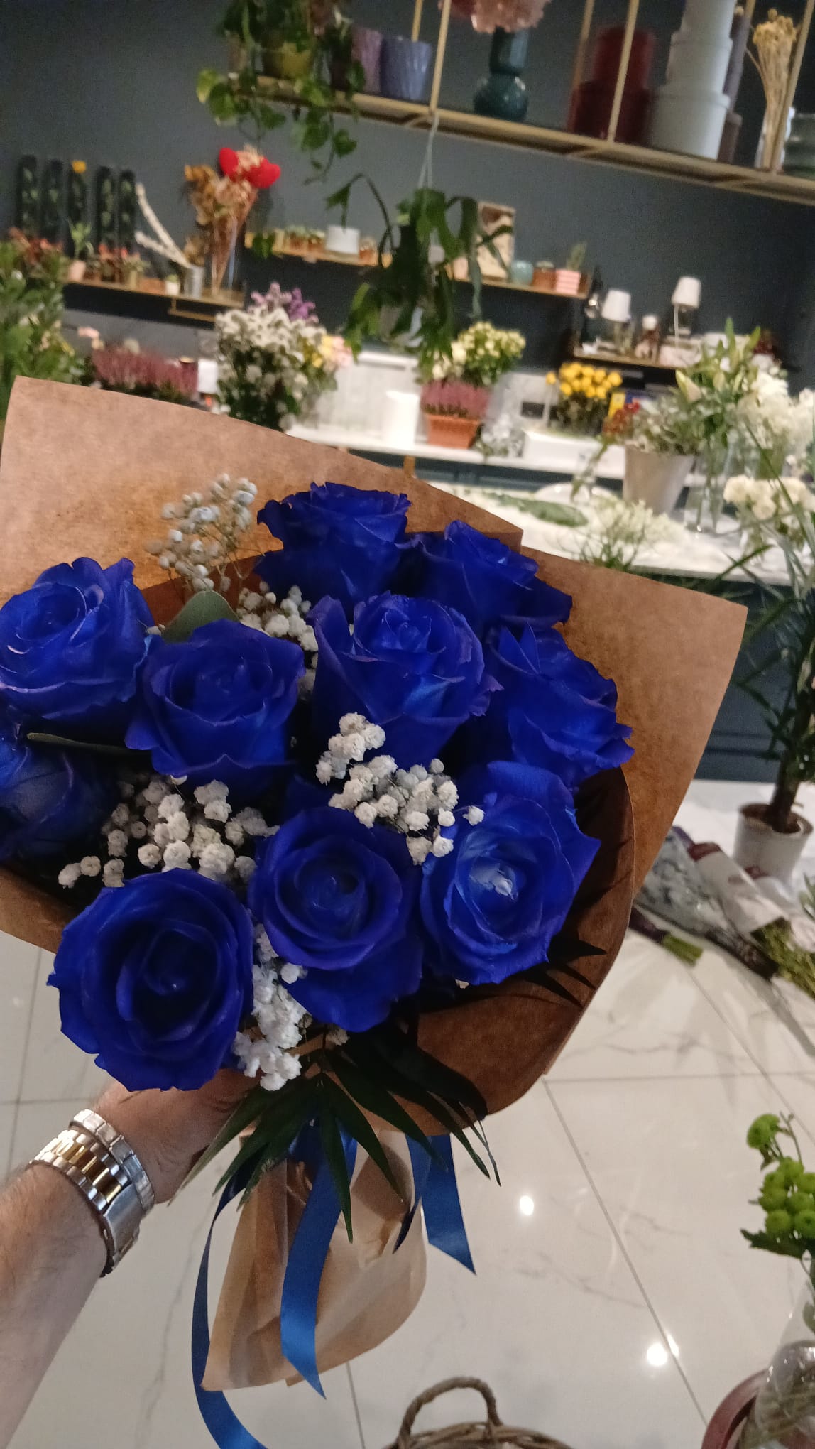 Bouquet Rose Blu